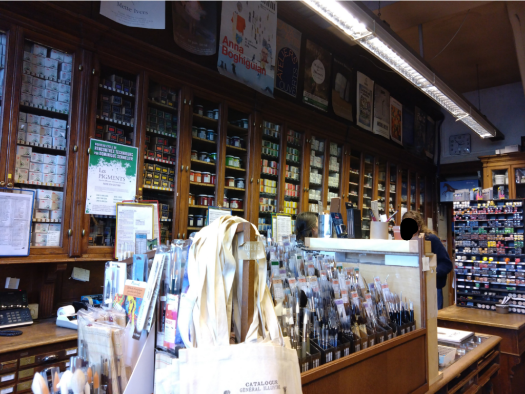 フランスの画材屋さんのお嬢さんの絵 パリ】老舗画材店 Sennelier の世界を覗いてきた🎶～趣溢れるアートの